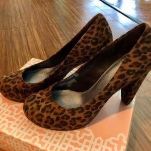 Leopard print heels